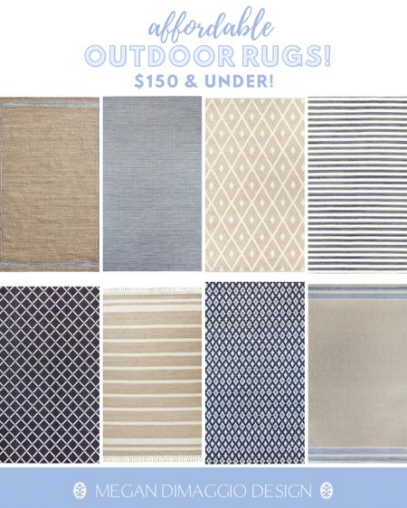 New affordable outdoor rugs roundup!! So many are on sale and several are actually under $100!! 🙌🏻☀️😎 even more Coastal & classic outdoor rugs linked!

#LTKhome #LTKunder100 #LTKsalealert