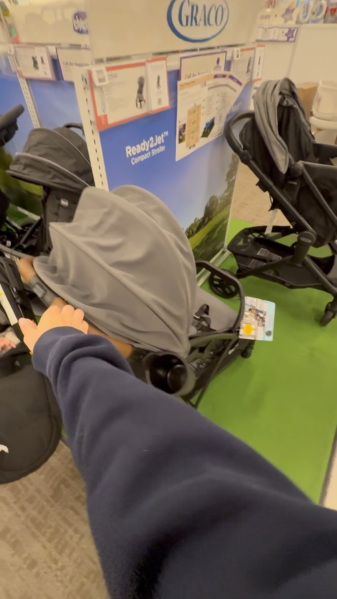 Amazing travel stroller. So easy to fold down, fits in overhead bin. Grey + brown leather is so pretty! 

Traveling with kids , travel stroller, traveling with baby, graco ready2jet

#LTKTravel #LTKKids #LTKBaby