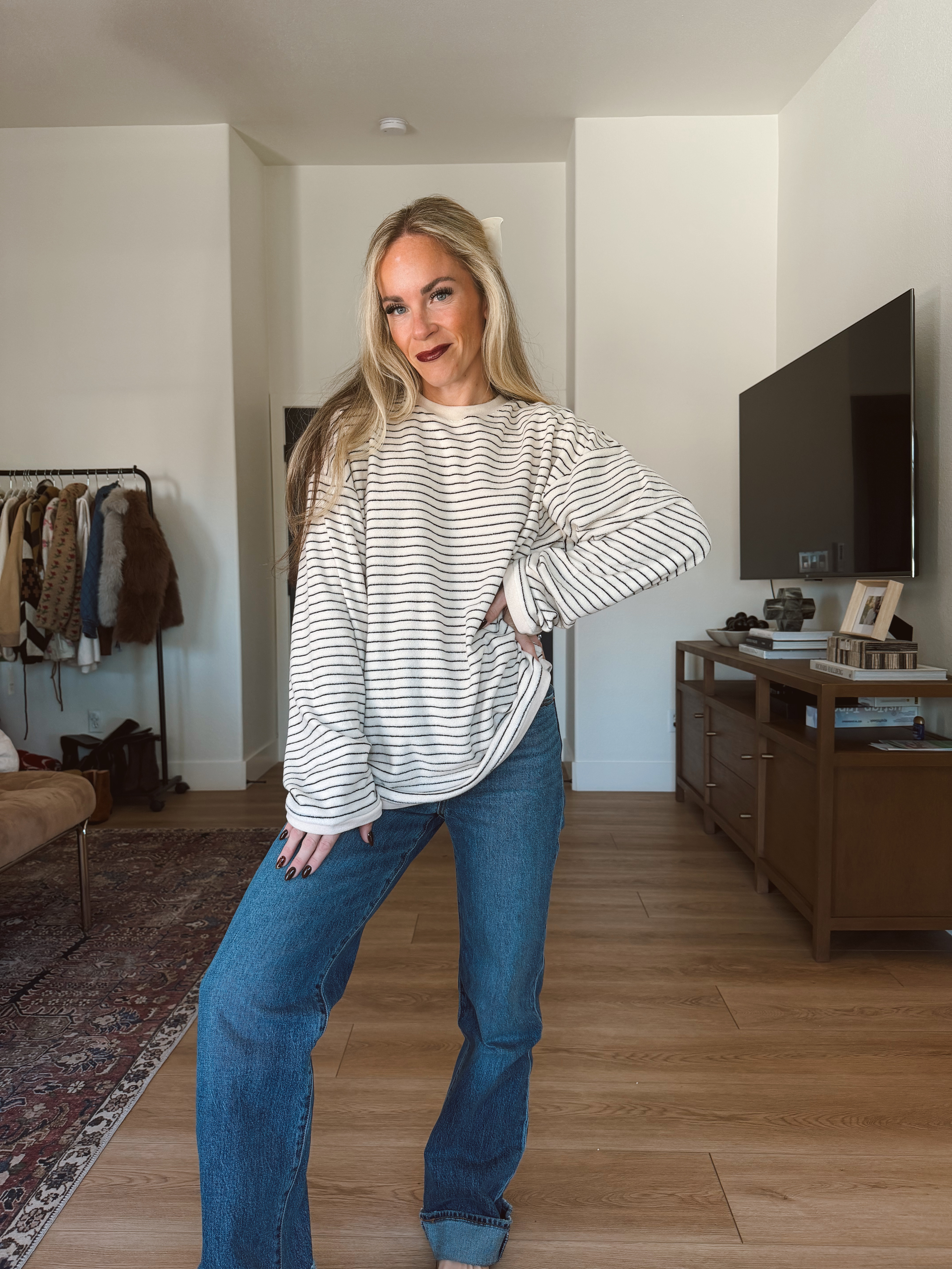 Amazon cute oversized striped sweater!

amazon finds, amazon fashion 

 #LTKSeasonal #LTKFindsUnder50 #LTKFindsUnder100