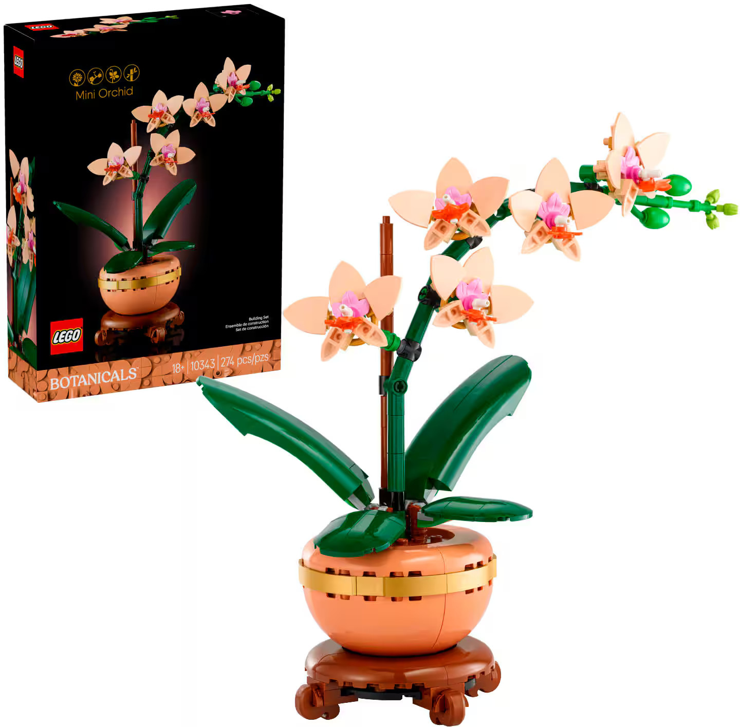 LEGO - Botanicals Mini Orchid Building Set for Adults 10343 | Best Buy U.S.