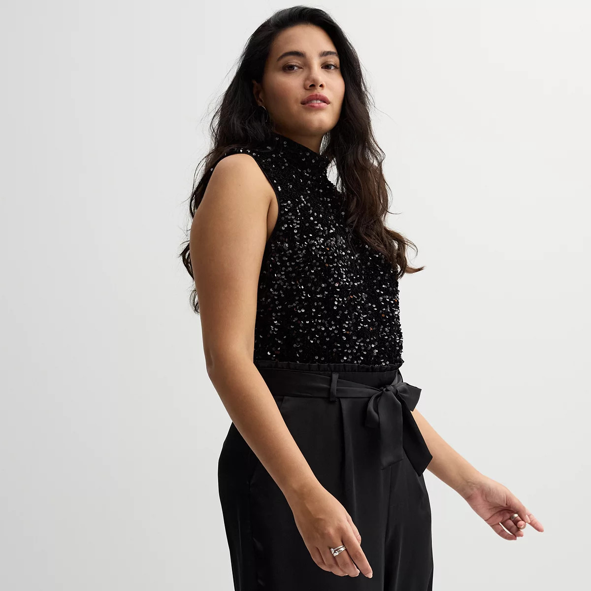 Women's INTEMPO™ Sleeveless Sequin Jumpsuit | Kohl's