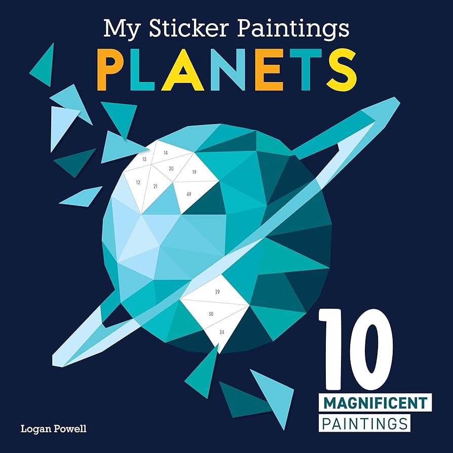 My Sticker Paintings: Planets: 10 Magnificent Paintings (Happy Fox Books) For Kids 6-10 - The Sol... | Amazon (US)