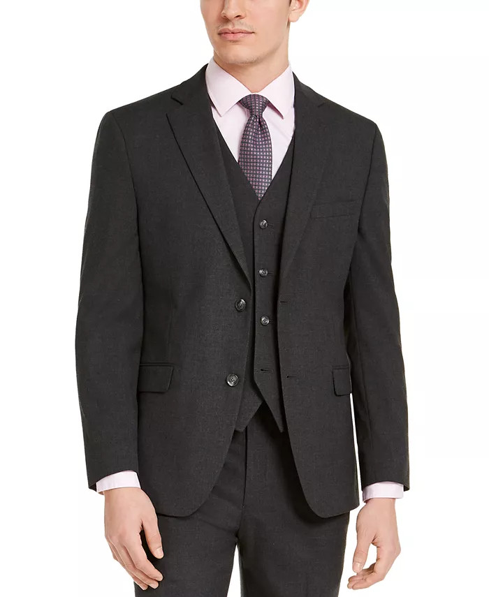 Men's Slim-Fit Stretch Solid Suit Jacket, Created for Macy's | Macys (US)