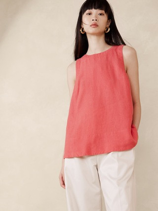 Ava Linen Tank | Banana Republic (US)