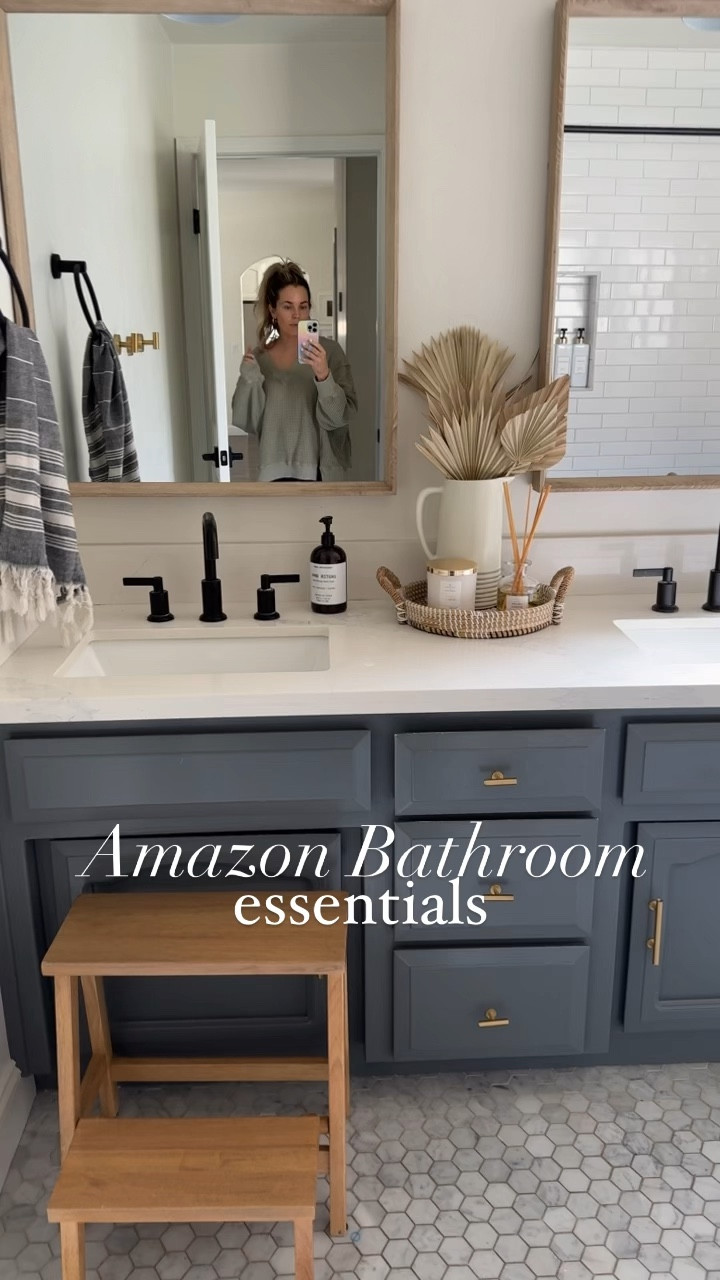 Amazon bathroom essentials! I love these shower shelves!!! We have 2 girls and these hold all their things!! Which can be a lot at times 🤣 I’ve always been a fan of these refillable shampoo, conditioner & body wash containers too! They make it look like a fancy spa in here!!! Which is most definitely is not! 🤣

Amazon finds, bathroom finds, bathroom accessories, guest bath, kids bathroom 

#LTKhome
