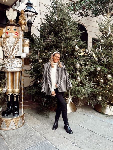 Holiday season outfit 🖤 sweater blazer and boots + a festive headband! 

#LTKSeasonal #LTKHoliday