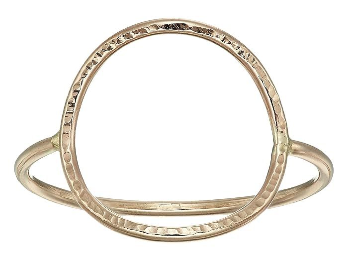 ABLE Hammered Circle Ring (Gold) Ring | Zappos