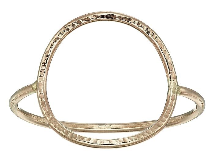 ABLE Hammered Circle Ring (Gold) Ring | Zappos