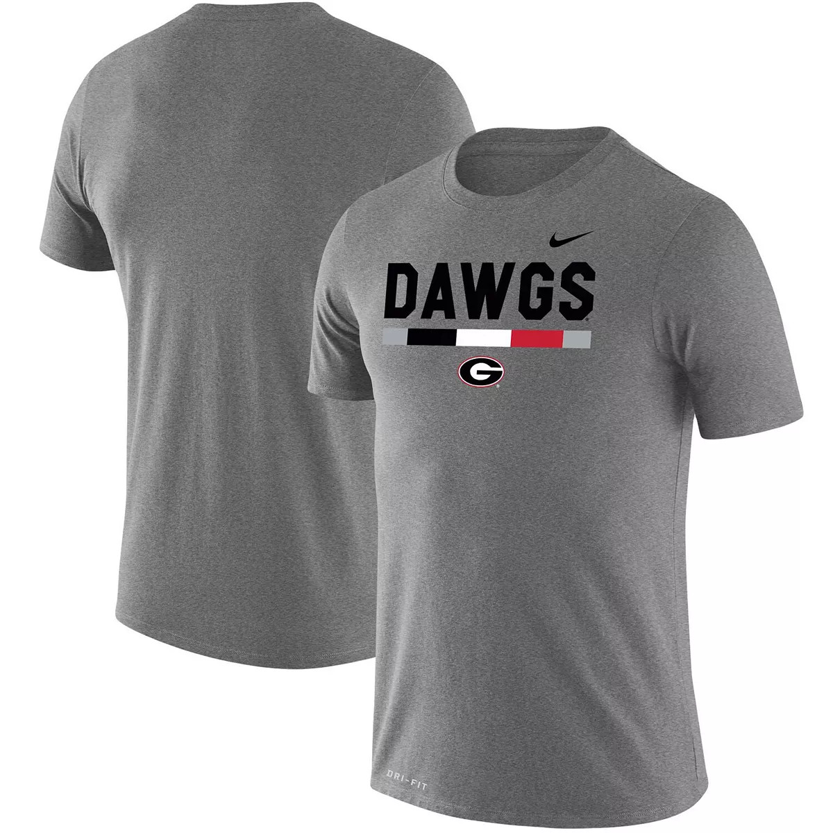 Men's Nike Heathered Gray Georgia Bulldogs Team DNA Legend Performance T-Shirt | Kohl's