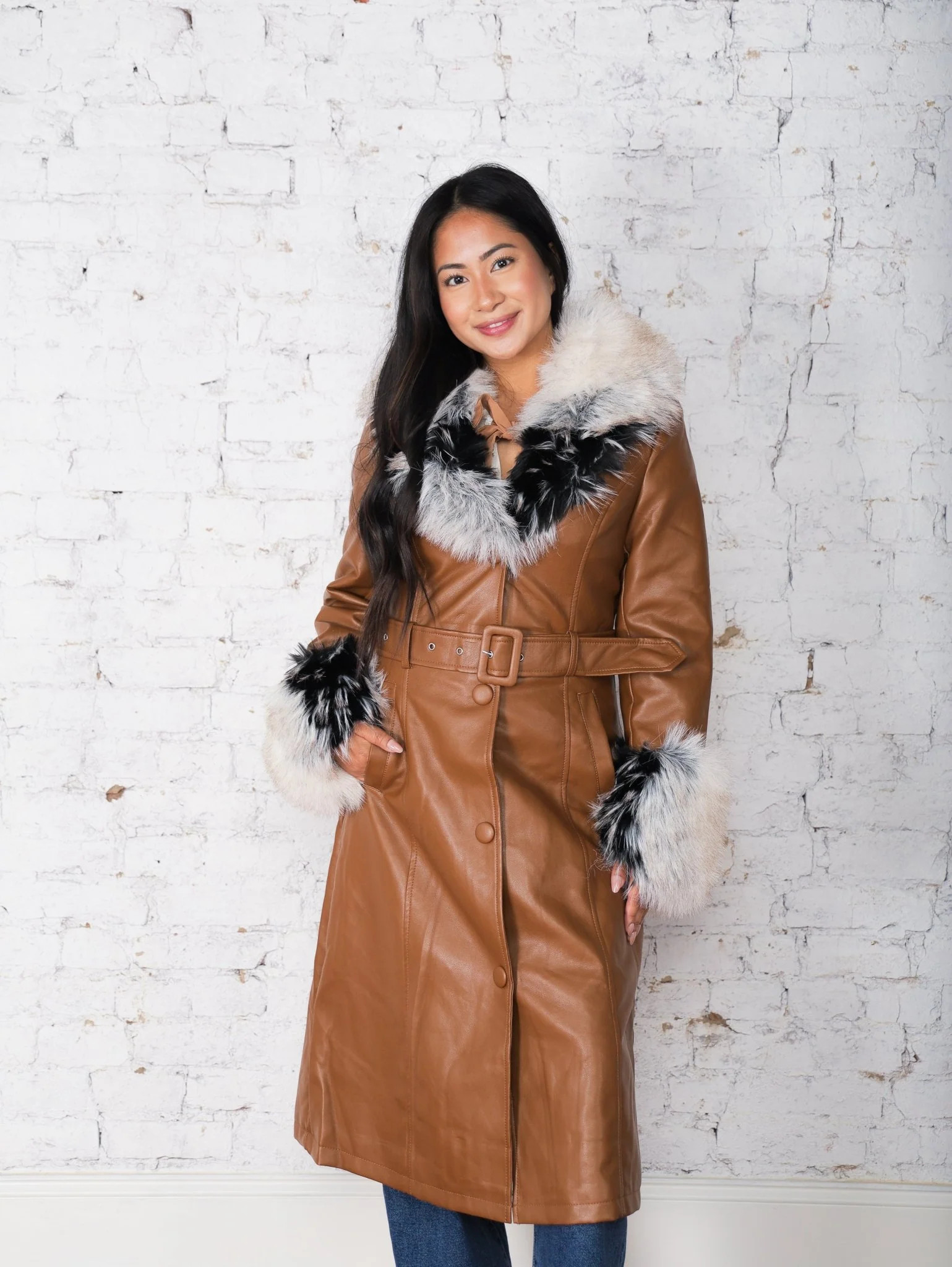 Marvelous Leather Trench - Molly Green | Molly Green