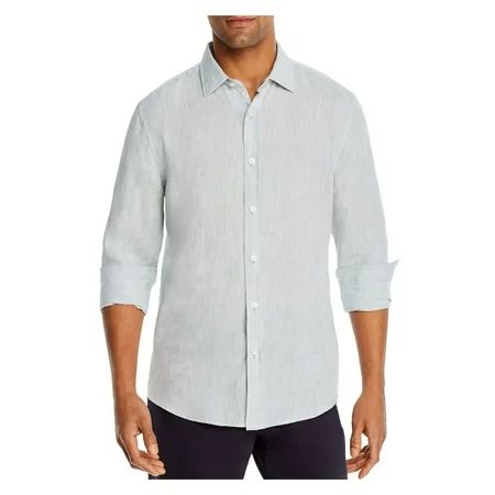 The Mens store Mens Green Button Down Casual Shirt M | Walmart (US)