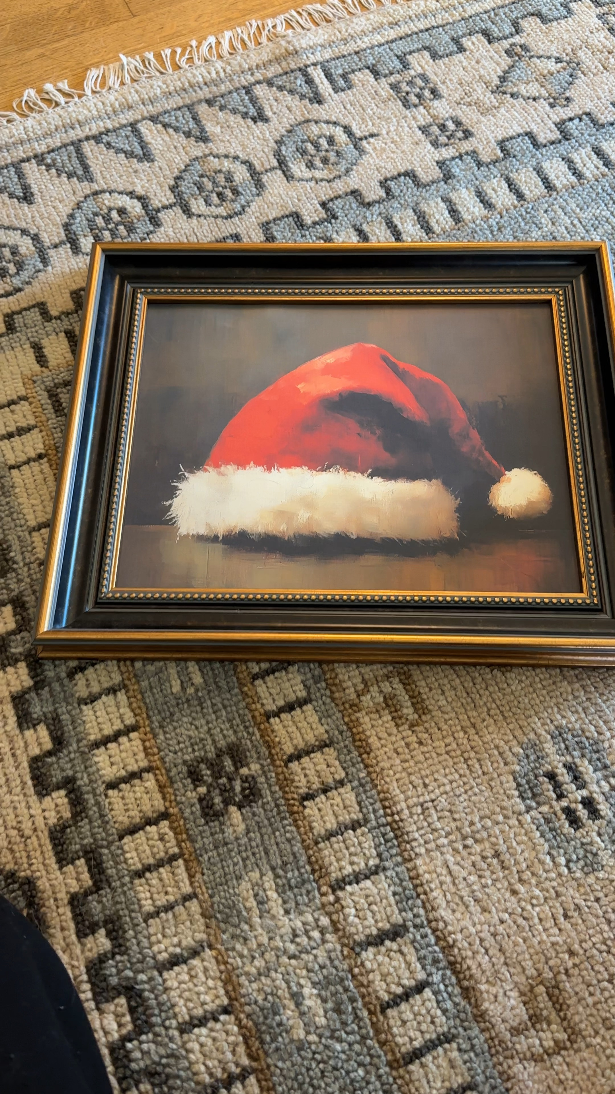 Rug, frames, Christmas decor, art, Santa hat print

#LTKHome