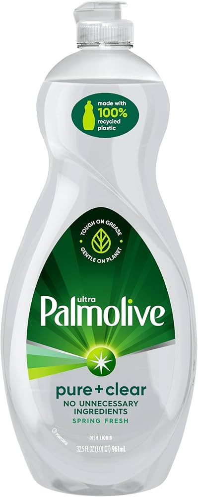 Palmolive Ultra Liquid Dish Soap, Pure and Clear, 32.5 Fl Oz | Amazon (US)