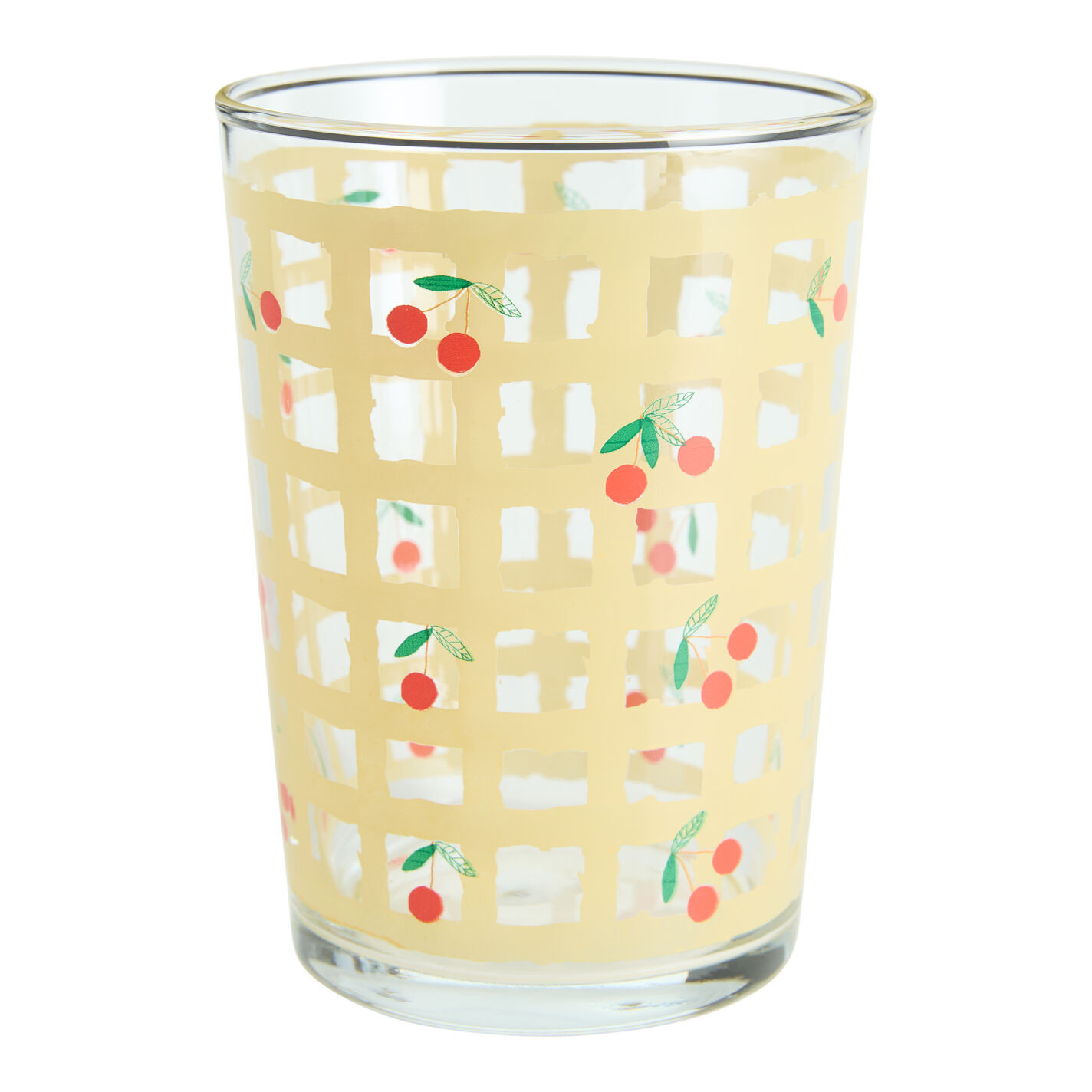 Checkered Fruit Highball Glass | World Market