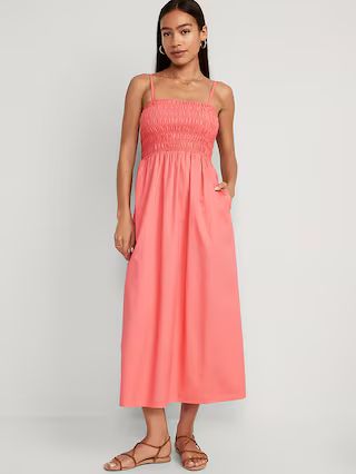 Fit &#x26; Flare Smocked Maxi Cami Dress for Women | Old Navy (US)