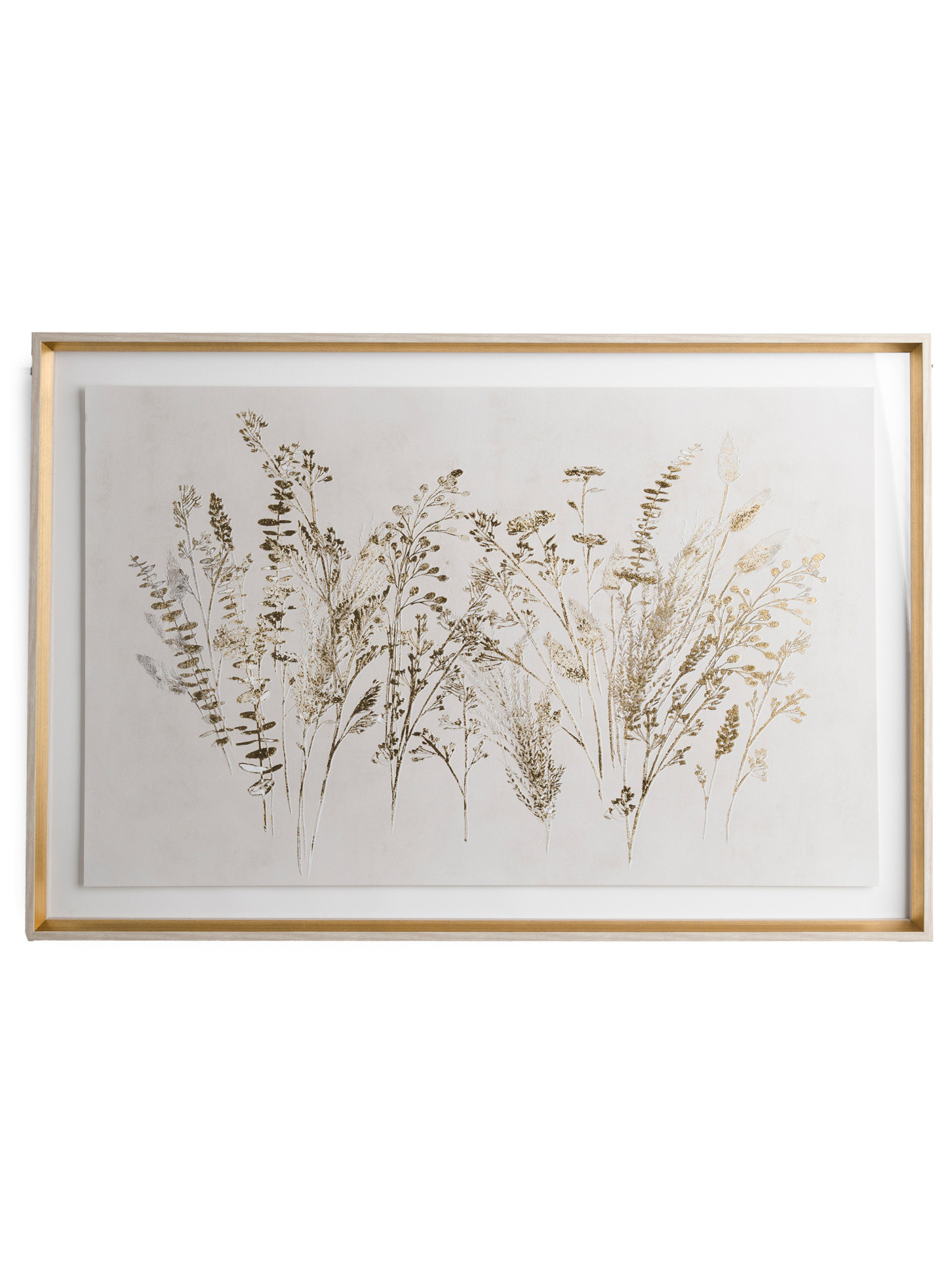 37x25 Gold Floral Wall Art | TJ Maxx