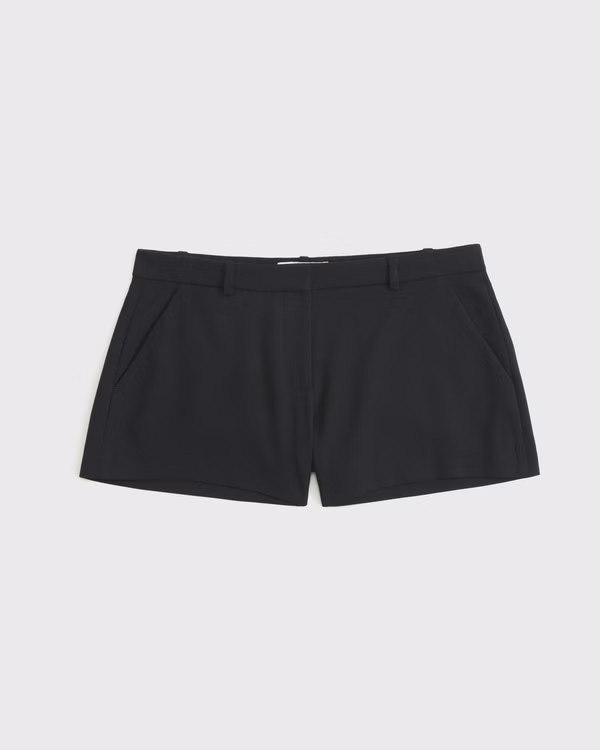 Women's Curve Love Low Rise Micro Tailored Short | Women's Bottoms | Abercrombie.com | Abercrombie & Fitch (US)