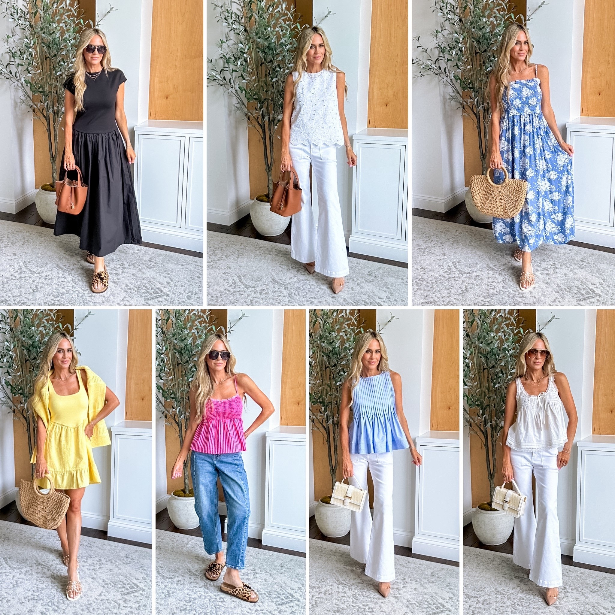 Spring / summer arrivals from Walmart - under $40! 

Wearing xs in all dresses and tops

Barrel jeans - 00
White flare jeans - 0 short

#LTKPetite #LTKOver40 #LTKmomlife