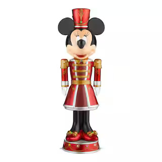 5 ft. LED Holiday Minnie Mouse Nutcracker Holiday Yard Decoration Y48 | The Home Depot