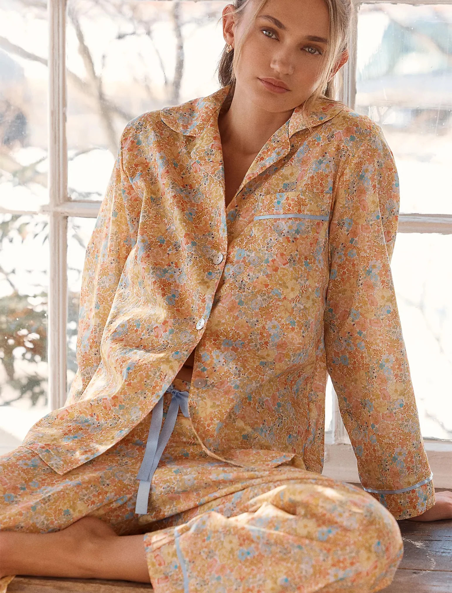 Carly Floral Full Length PJ Set | Papinelle Sleepwear US