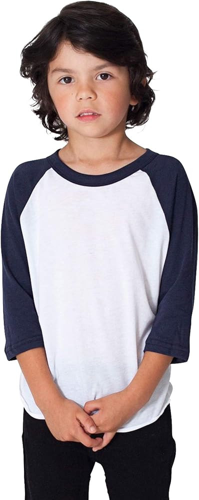 American Apparel Kids' 50/50 3/4 Sleeve Raglan | Amazon (US)