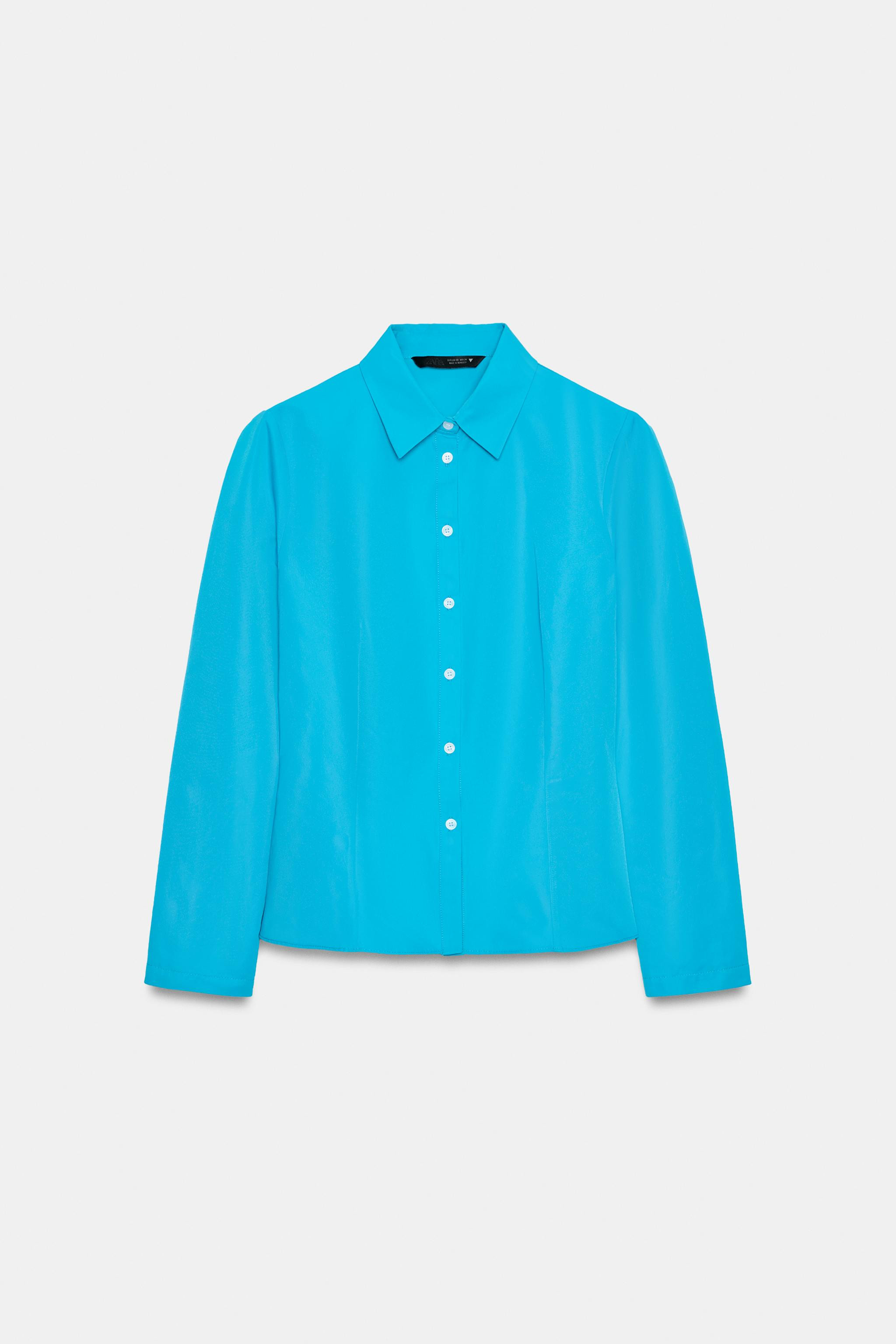 FITTED TAFFETA SHIRT | Zara US