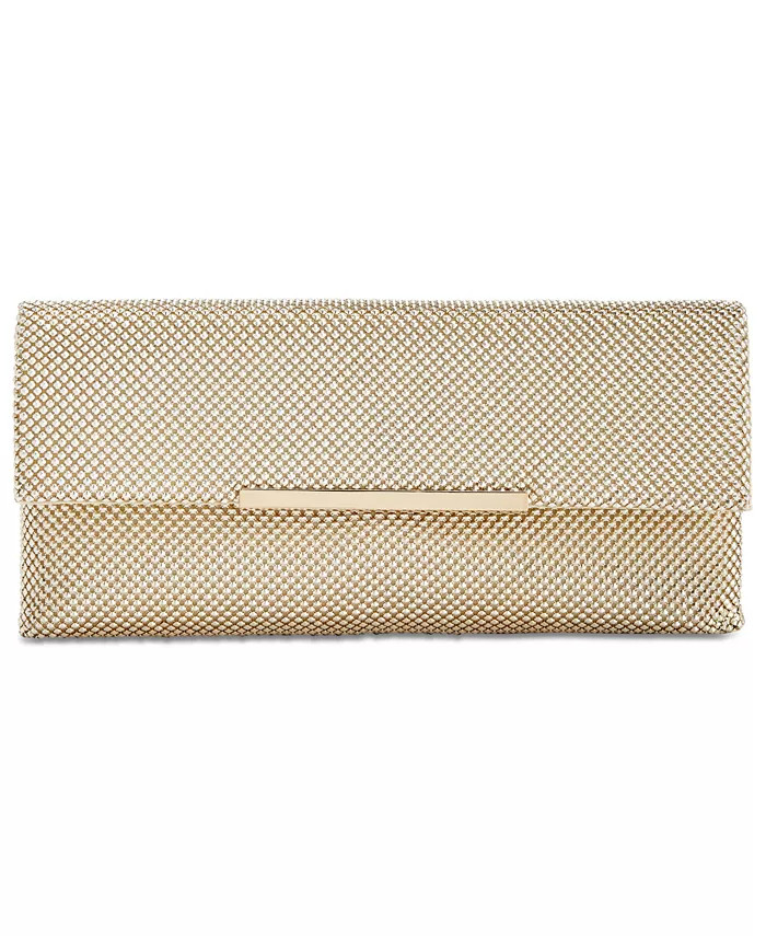 I.N.C. International Concepts Hether Shiny Mesh Clutch, Created for Macy's - Macy's | Macy's
