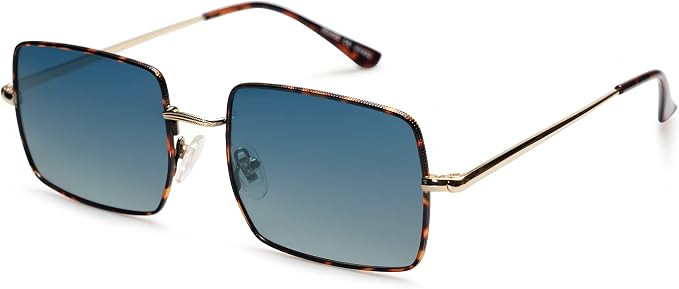 SOJOS Rectangle Polygon Polarized Sunglasses for Women Men Retro Classic Vintage Shades SJ1168 | Amazon (CA)
