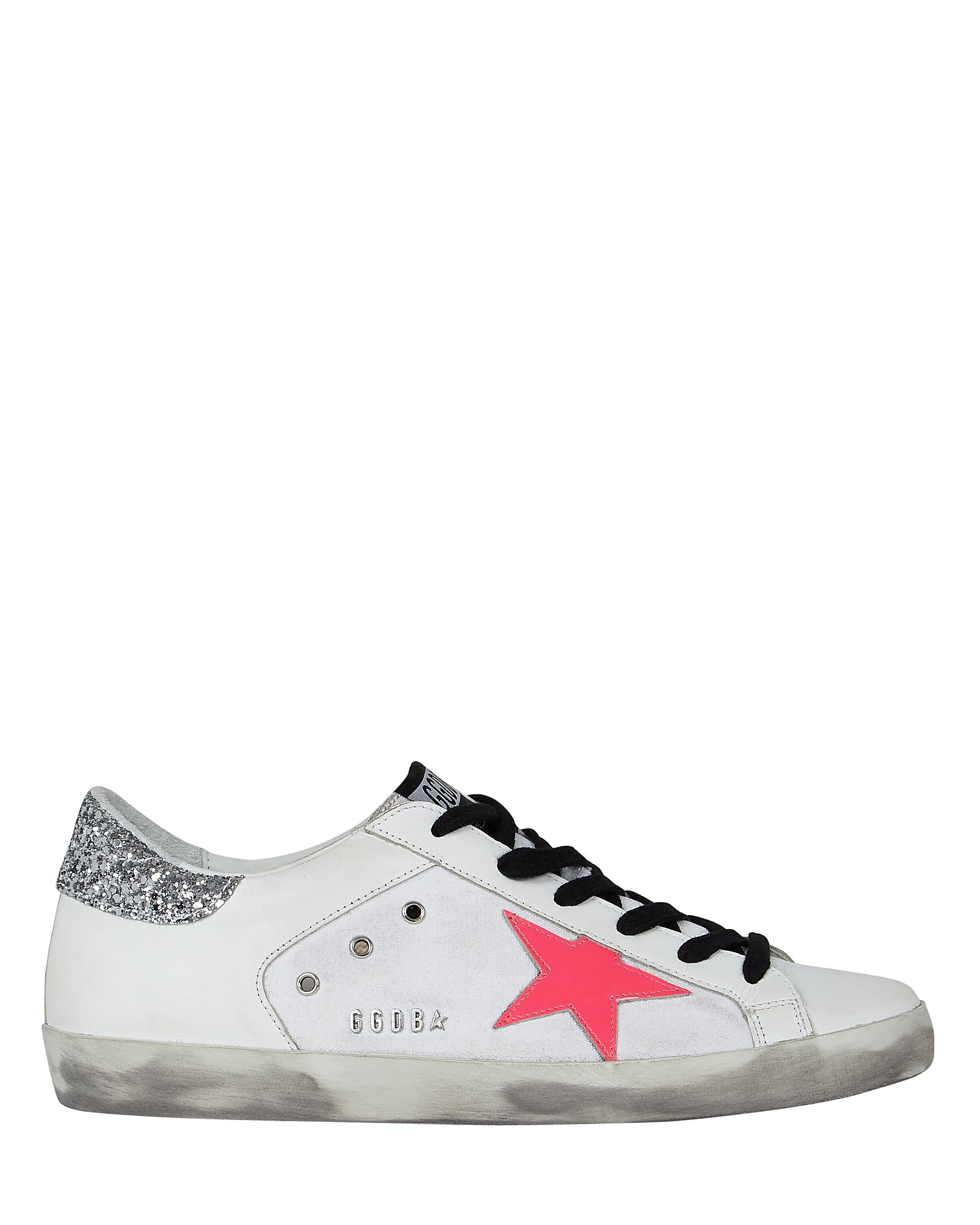 Golden Goose Superstar Low-Top Leather Sneakers, White 39 | INTERMIX
