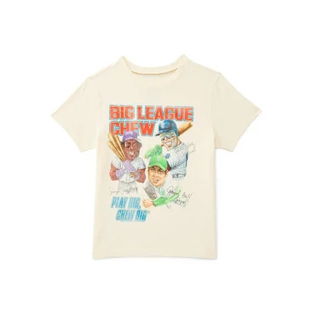 Big League Chew Boys Graphic Tee with Short Sleeves, Sizes 4-18 | Walmart (US)