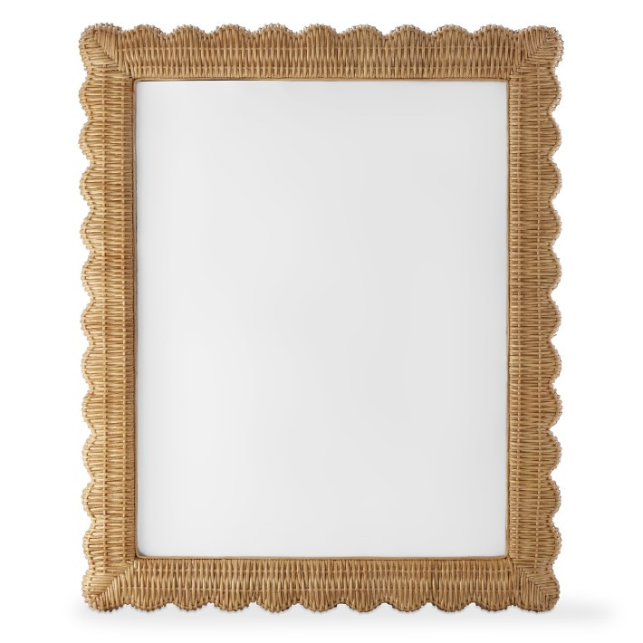AERIN Wicker Scalloped Gallery Frame, 8&amp;quot; X 10&amp;quot; | Williams-Sonoma