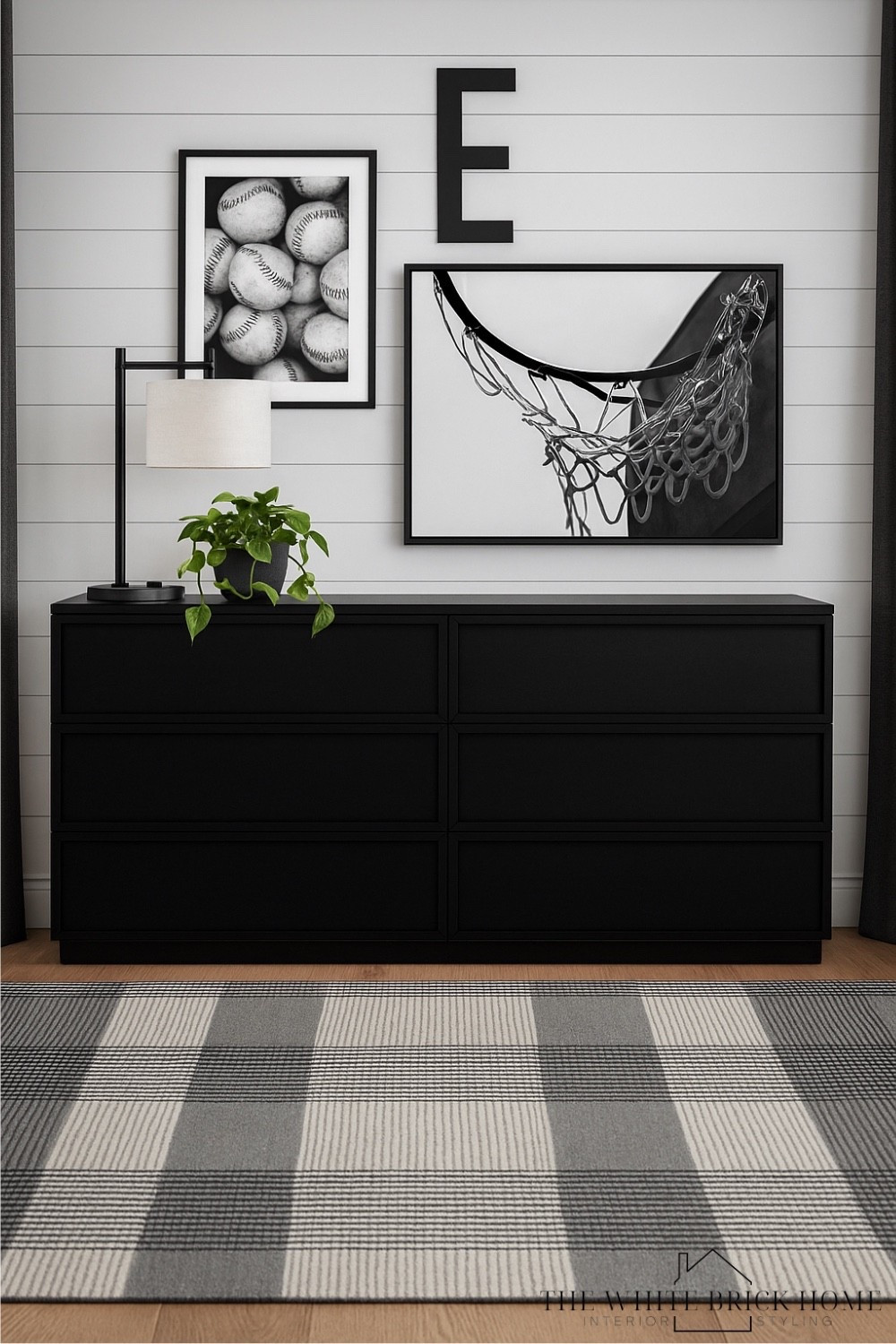 A sleek black and white sports inspired design that bends modern style with bold wall art for an athletic look. 

Boys room, boys bedroom, kids room, kids bedroom, boys room design, boys room decor, black and white boys room, boys bedroom furniture, boys bedroom dresser, boys bedroom wall art, boys bedroom lamp, boys bedroom ideas, boys room rug, boys room decor, boys room finds, home decor, home design, bedroom design, sports themed bedroom, basketball, baseball, teen boy, teen boy bedroom, teen bedroom, Wayfair, minted 

#LTKKids #LTKHome #LTKmomlife