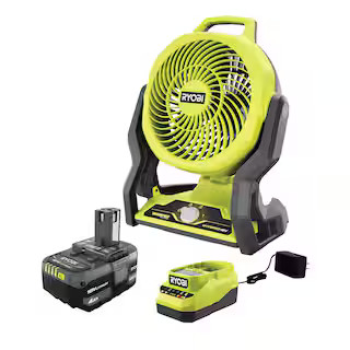 ONE+ 18V Cordless Hybrid WHISPER SERIES 7-1/2 in. Fan Kit with 4.0 Ah Battery and Charger | The Home Depot