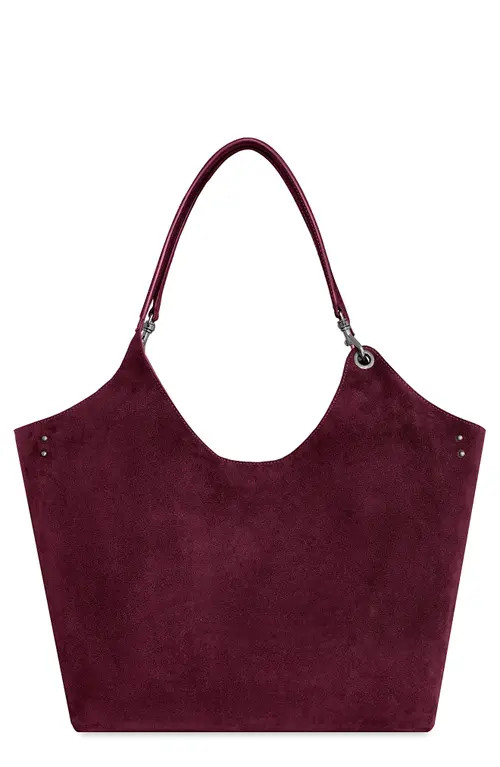 Rebecca Minkoff Perfect Suede Tote in Mulberry at Nordstrom | Nordstrom