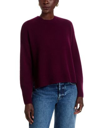 C by Bloomingdale's Cashmere 100% Cashmere Drop Shoulder Long Sleeve Crewneck Pullover - Exclusiv... | Bloomingdale's (US)