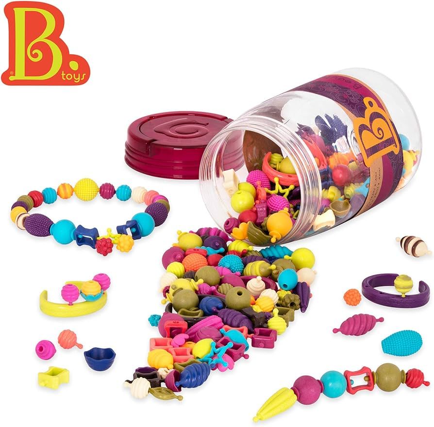 B. toys – Pop Arty! 275 Pcs- Jewlery Making Kit- Creative Pop Snap Bead Set for Kids –DIY Cra... | Amazon (US)