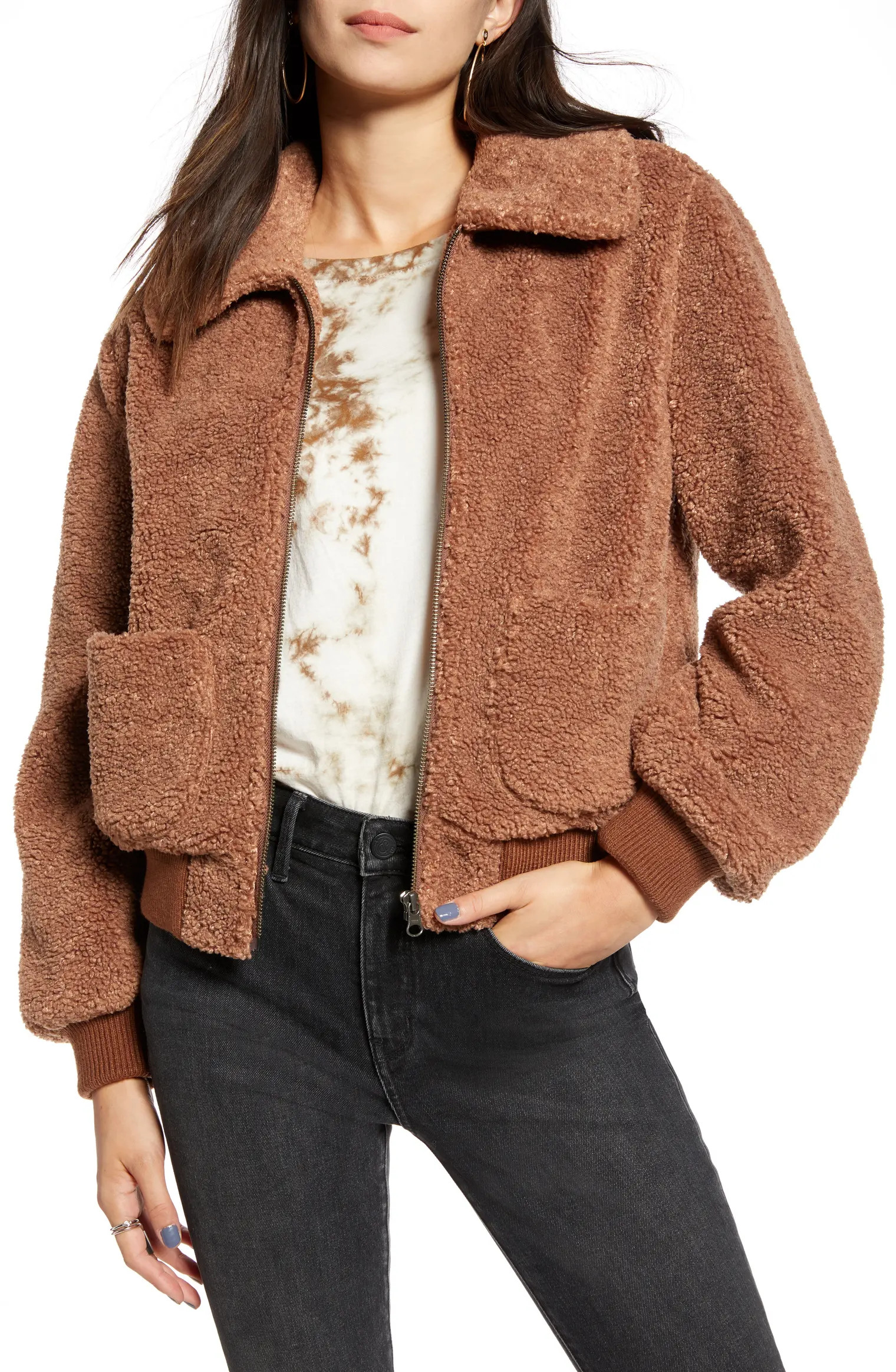 Faux Shearling Teddy Jacket | Nordstrom