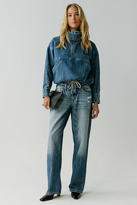 Regina Denim Jacket in Medium Wash | Böhme US
