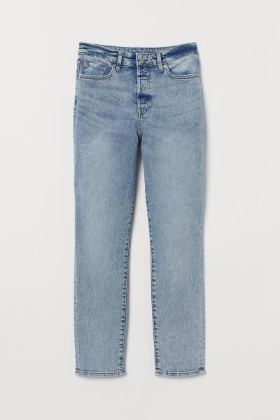 Mom Jeans - Light denim blue - Ladies | H&M US | H&M (US + CA)