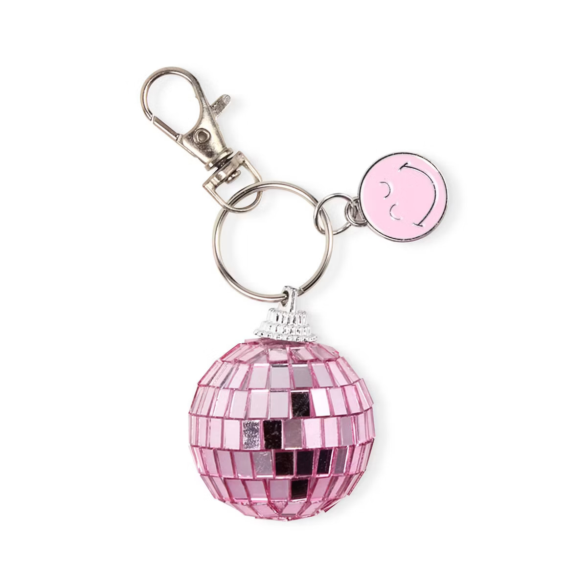 Yoobi SmileyWorld Keychain Pink Smiley Disco Ball | Target