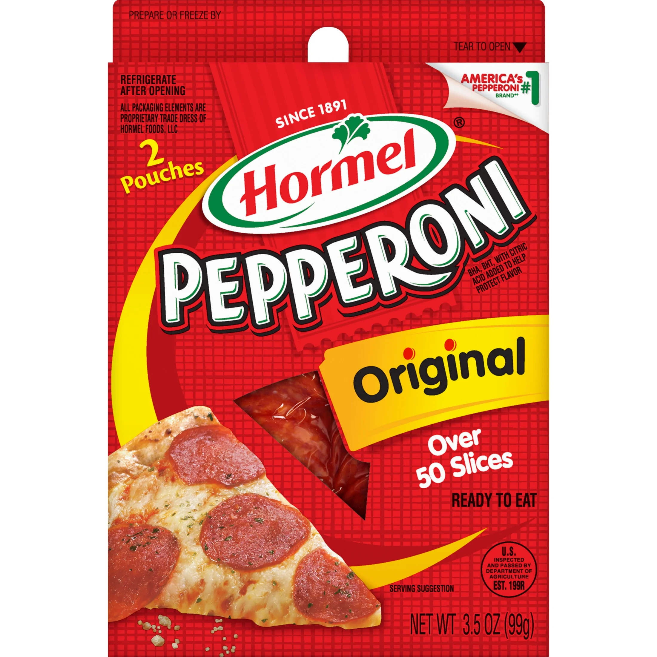 HORMEL Beef - Pork Pepperoni, Pizza Topping,&nbsp;Gluten Free, Refrigerated, 3.5oz Package | Walmart (US)