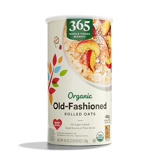 365 by Whole Foods Market, Organic Old-Fashioned Rolled Oats, 42 Ounce | Amazon (US)