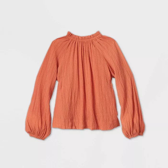 Women's Long Sleeve Blouse - Prologue™ Orange | Target