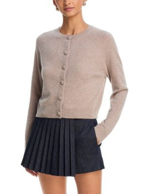 Aqua 100% Cashmere Crewneck Cardigan - Exclusive | Bloomingdale's (US)