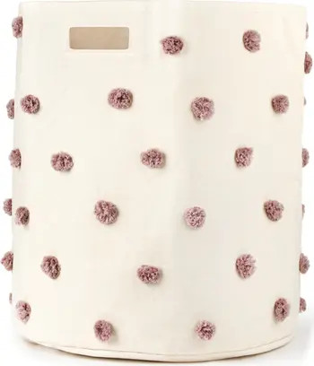 Pompom Canvas Hamper | Nordstrom