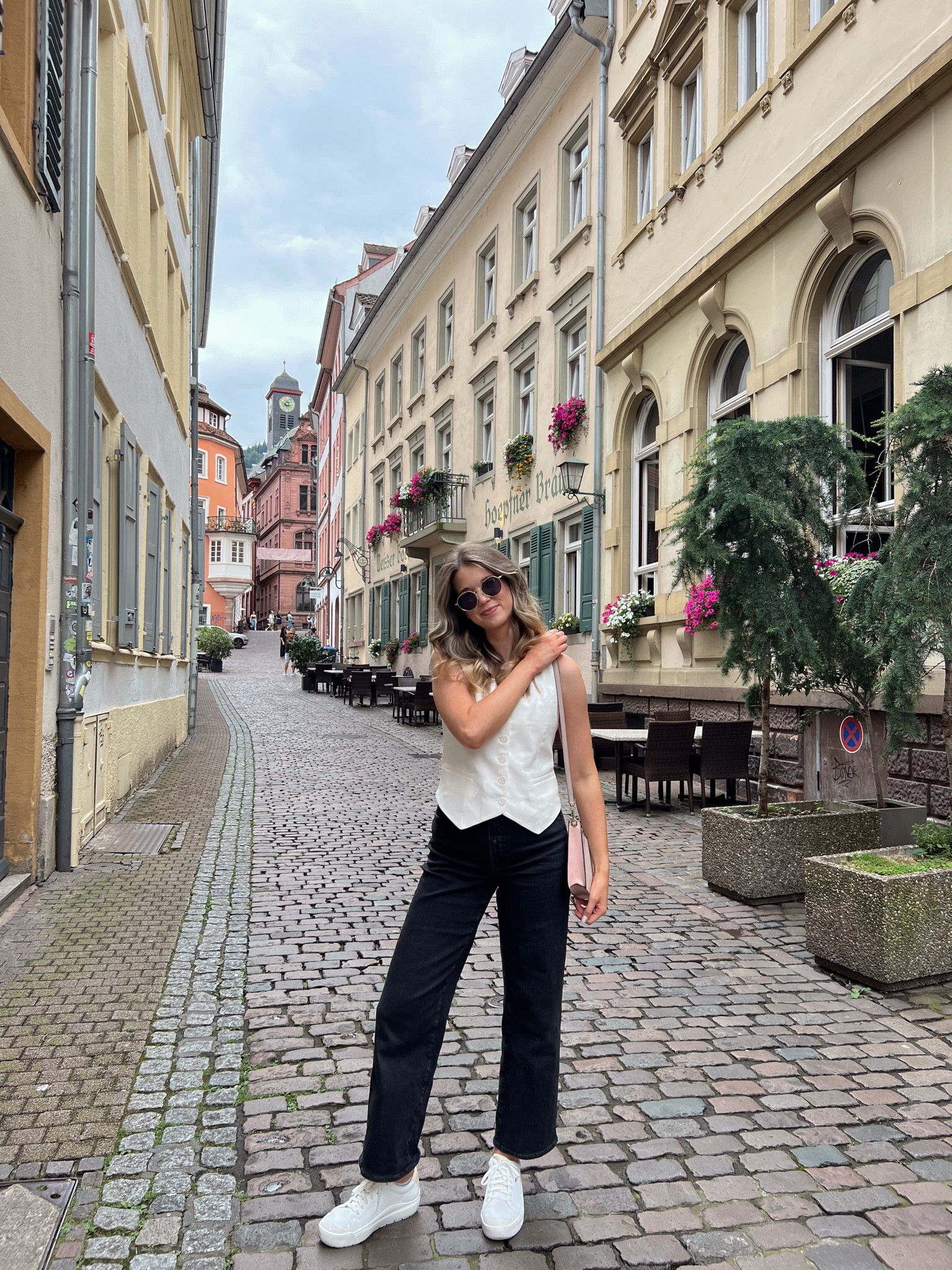 outfit I wore to explore Heidelberg, Germany 🇩🇪

(search words: white vest outfit, black denim, black jeans, white sneakers, travel outfit, city outfit, casual summer style)

#LTKWomens

#LTKSeasonal #LTKTravel #LTKFindsUnder100