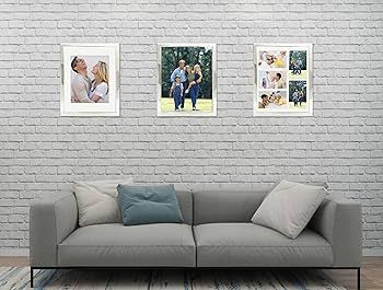 DECANIT 11x14 Metal Picture Frame Display Pictures 8x10 with Mat & 11x14 Without Mat Wall Gallery... | Amazon (US)