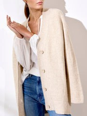 Brochu Walker Women's Jenny Cardigan, Ivory | Brochu Walker