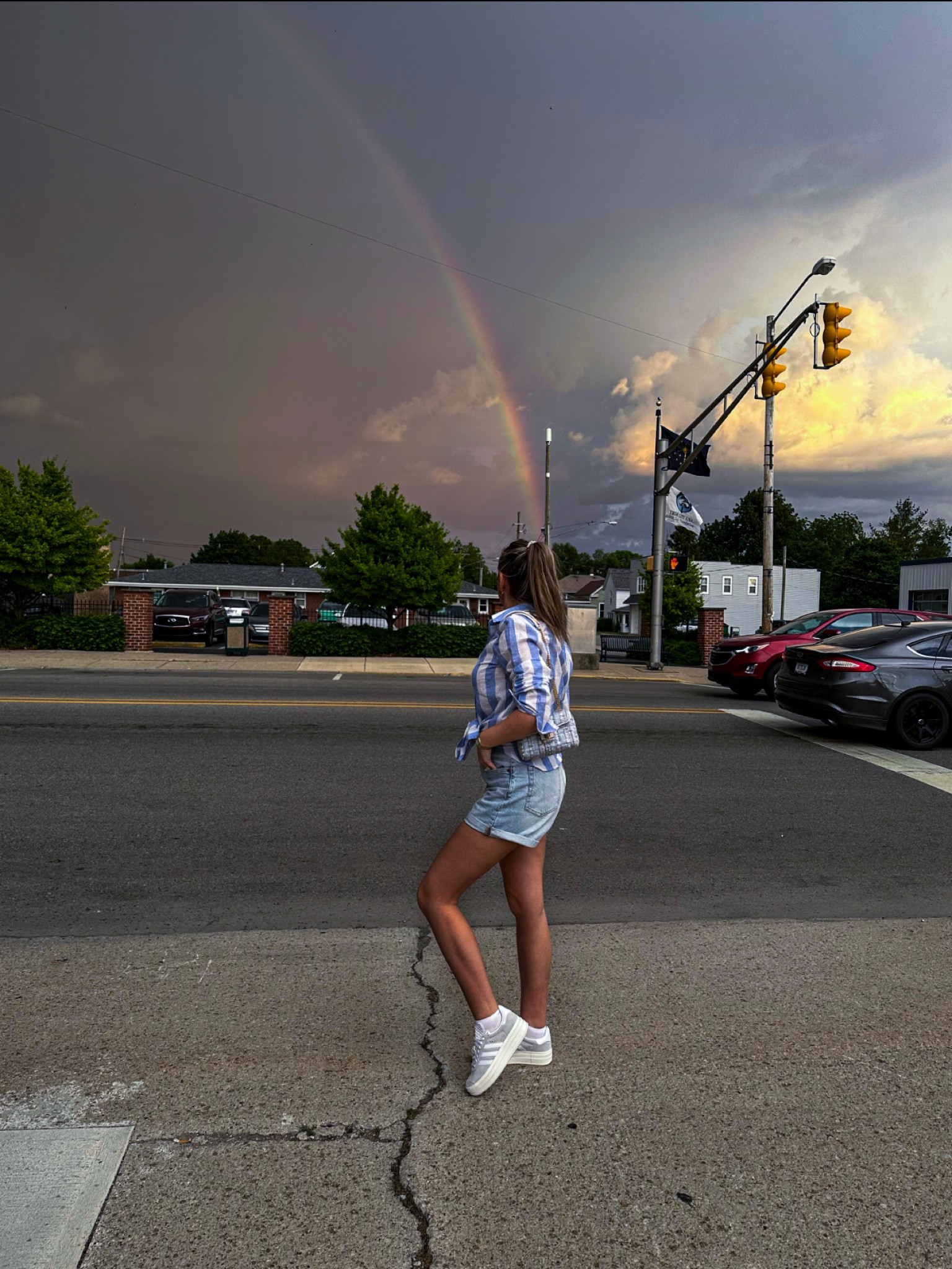 Denim shorts, stipe shirt, tell me a better summer look 😊

#LTKshoecrush #LTKstyletip #LTKfit