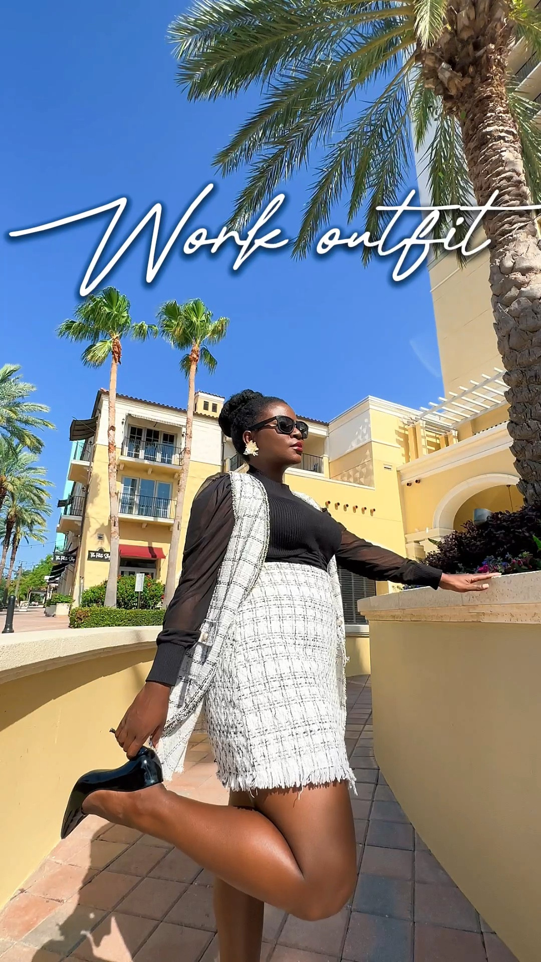 One of the reasons I adore this two piece skirt set is that it can be dressed up or down depending on the occasion.
You can Pair it up with your favorite black heels and sunnies for a chic look. perfect for Work 


Alternatively, wearing sneakers and minimal accessories with your set creates an effortless yet trendy street style.

Two piece Skirt set, Summer styles, street style inspo, black heels, black heels, work out idea,
Brunch outfits
#Sumstreetwear #workoutfits Plaid Suit , Tweed Skirt , Tweed vest , Black high heels  

#LTKworkwear #LTKstyletip #LTKU